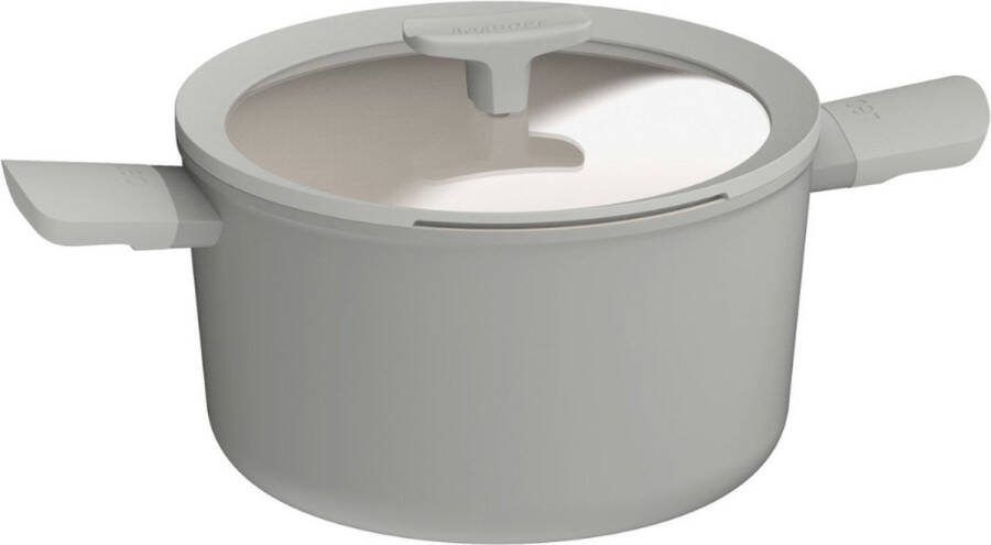 BergHOFF Kookpot antikleef 24cm Kookpan met deksel 5 5L Balance MM Leo