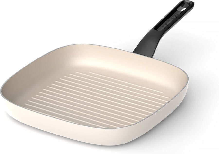 BergHOFF LEO Grillpan antikleef Glints Spirit Ø 26cm Wit PFAS-vrij