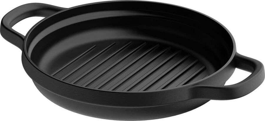 BergHOFF LEO Grillpan Graphite Cast iron Ø 26cm Zwart PFAS-vrij