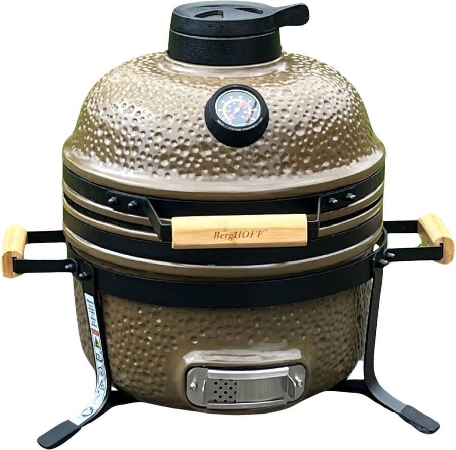 BergHOFF Leo Keramische BBQ Groen Medium 40cm | Houtskool Barbecues | 5413821383491