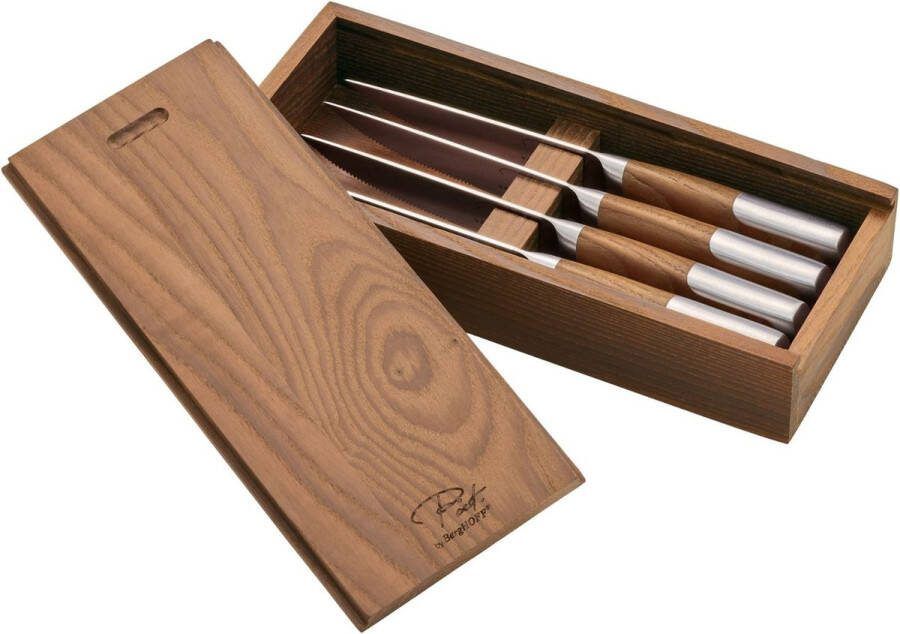 BergHOFF Piet by 4-delige steakmessenset Bruin