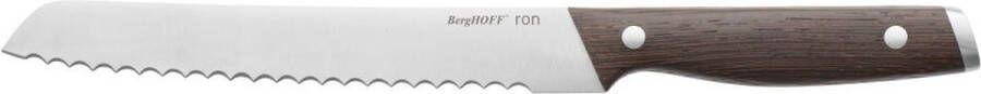 BergHOFF RON Broodmes met donker houten handvat 20 cm Marron