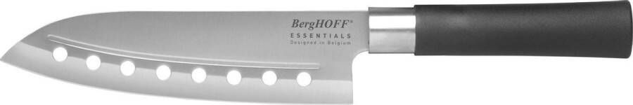 BergHOFF Santokumes met perforaties 18 cm Zwart Roestvrij staal |Essentials Line