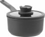 Berghoff Cast alu steelpan met deksel 18cm Pan Zwart - Thumbnail 1