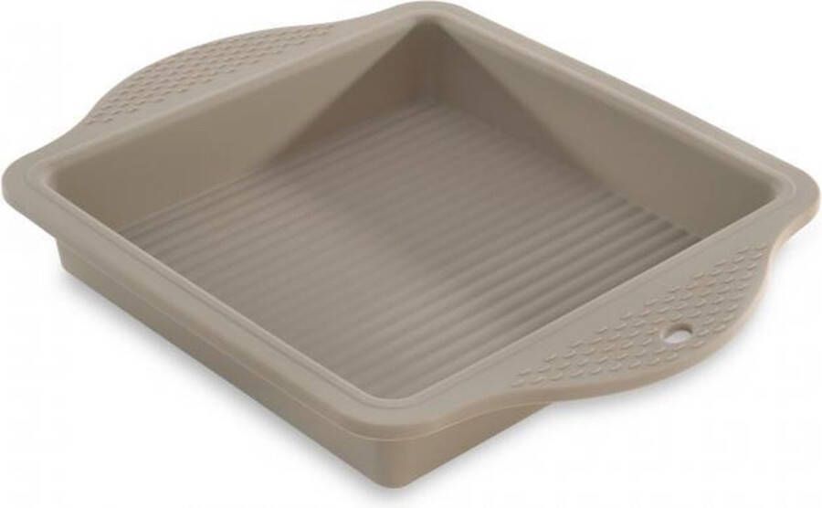 BergHOFF Studio Cakevorm Vierkant Silicone Beige 28 5x22 5x4cm