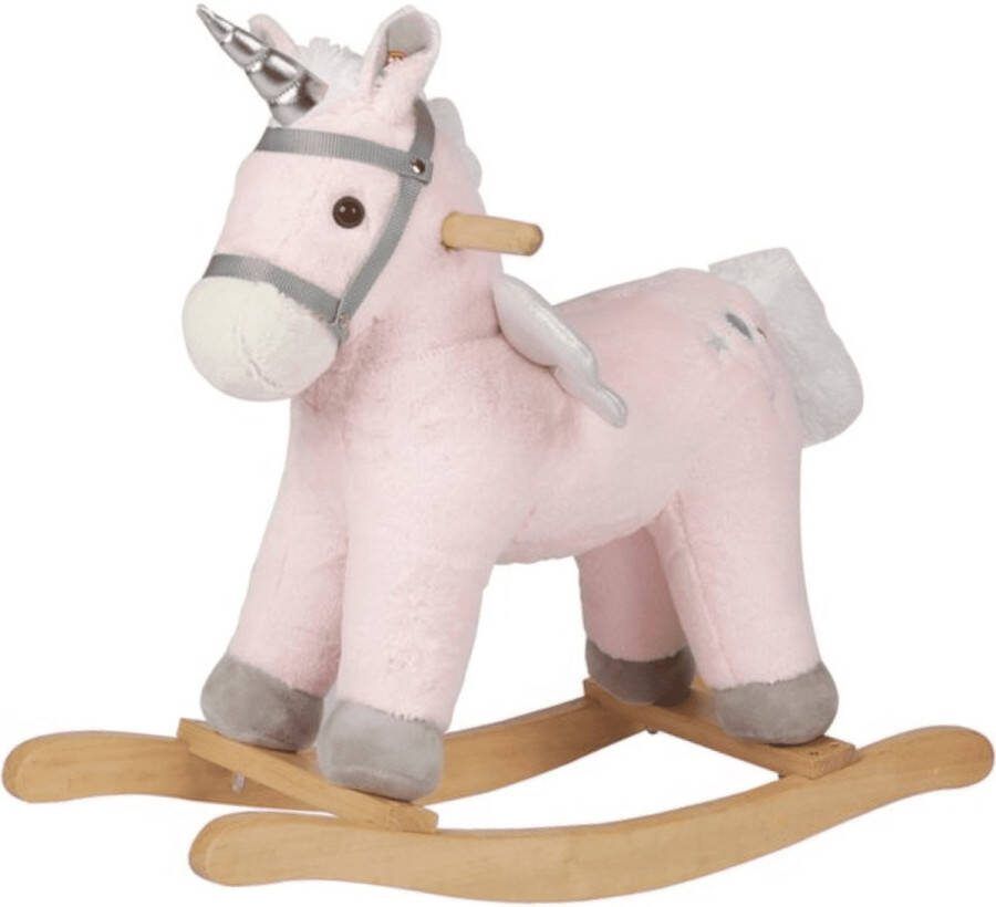 BergHOFF TOYS BergHOFF Eenhoorn Hobbelpaard 1 tot 3 jaar Paardengeluiden Roze