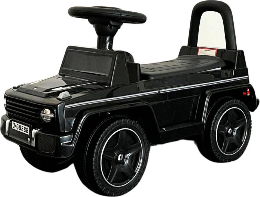 BergHOFF TOYS Jeep Loopauto 1 tot 3 jaar met MP3-speler Opbergbox Zwart