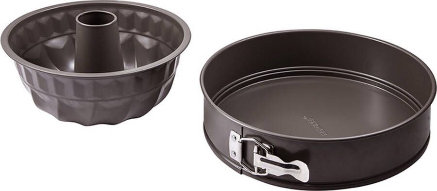 Bergner Bakset Lovers- 1 x Springvorm en 1 x Tulbandvorm