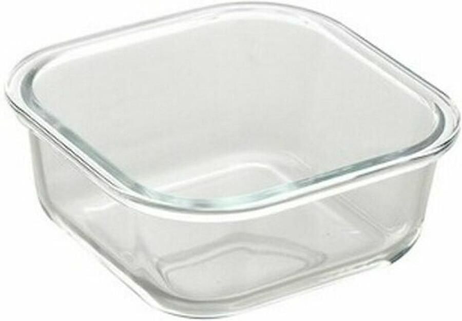 Bergner Set Lunchboxen Q4052 Vierkant Borosilicaatglas (3 pcs)