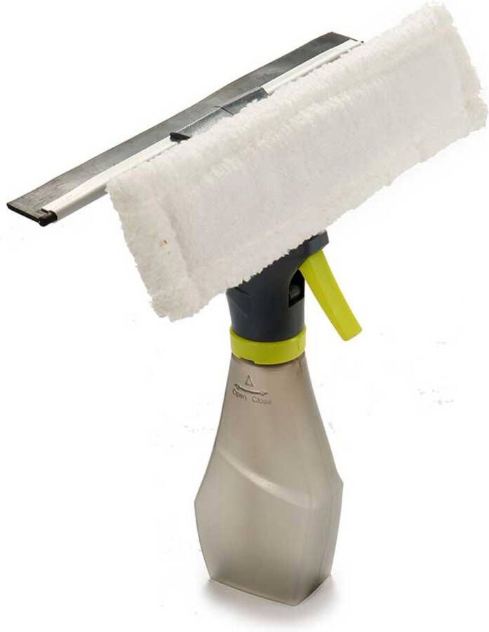 Merkloos Berilo Raam wassen spray met spons en trekker multi tool glas 26 x 27 cm schoonmaken Raamwissers