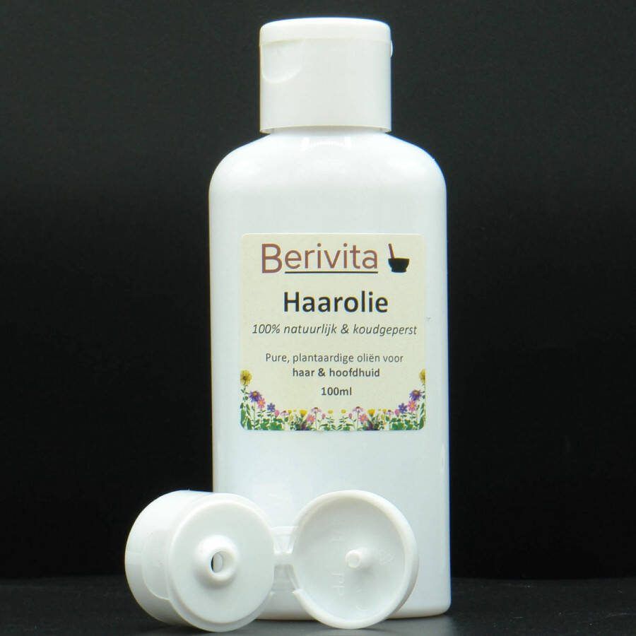 Berivita Haarolie 100ml Fles 100% Natuurlijk & Plantaardig Batana Olie Castorolie Abessijnse Olie en Rozemarijnolie Rosemary Haar en Hoofdhuid