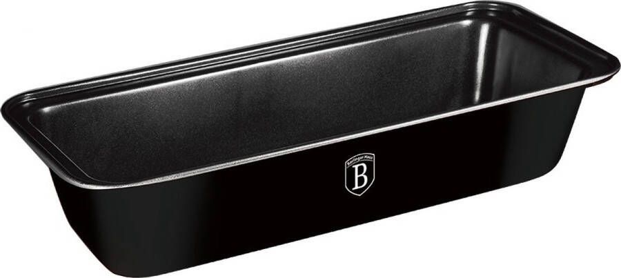 Berlinger Haus Broodvorm of bakvorm shiny black collection 33 X 14 Cm Staal rvs zwart