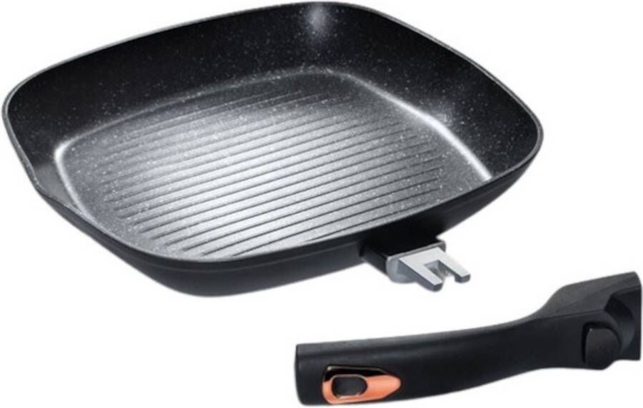 Berlinger Haus Grillpan 2 1 Liter 28 Cm Aluminium Zwart