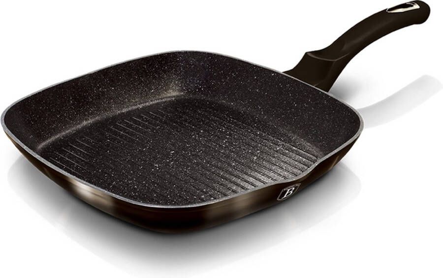 Berlinger Haus Grillpan Shiny Black 28 Cm Aluminium Zwart