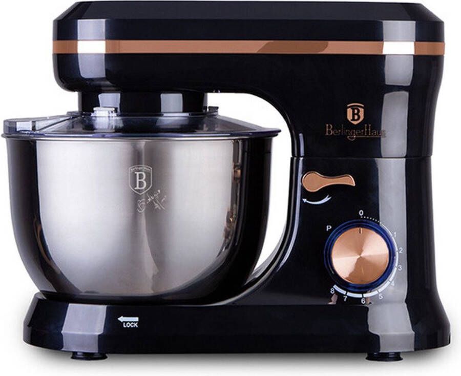 Berlinger Haus Keukenmachine BH-9458 Keukenmachine 1000W BH-9458 black roségoud