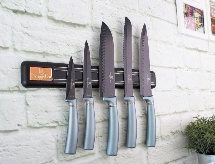 Berlinger Haus Luxe messenset met magnetisch hangsysteem -5 Messen scherp en duurzaam Messenset
