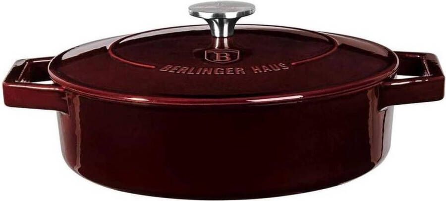 BerlingerHaus Berlinger Haus 6498 Gietijzeren braadpan Burgundy collection 26 cm Bordeaux