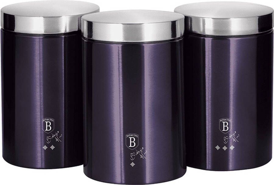 BerlingerHaus Berlinger Haus 6827 opslag blikken suiker thee koffie Purple Eclipse collection