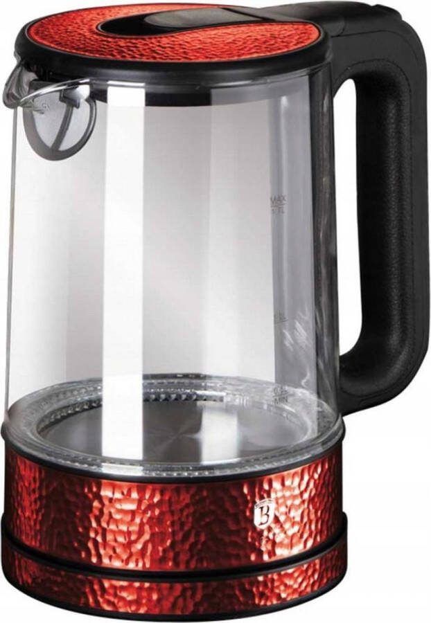 BerlingerHaus Berlinger Haus 9094 Waterkoker Burgundy 1 7 Liter 2200w Glas