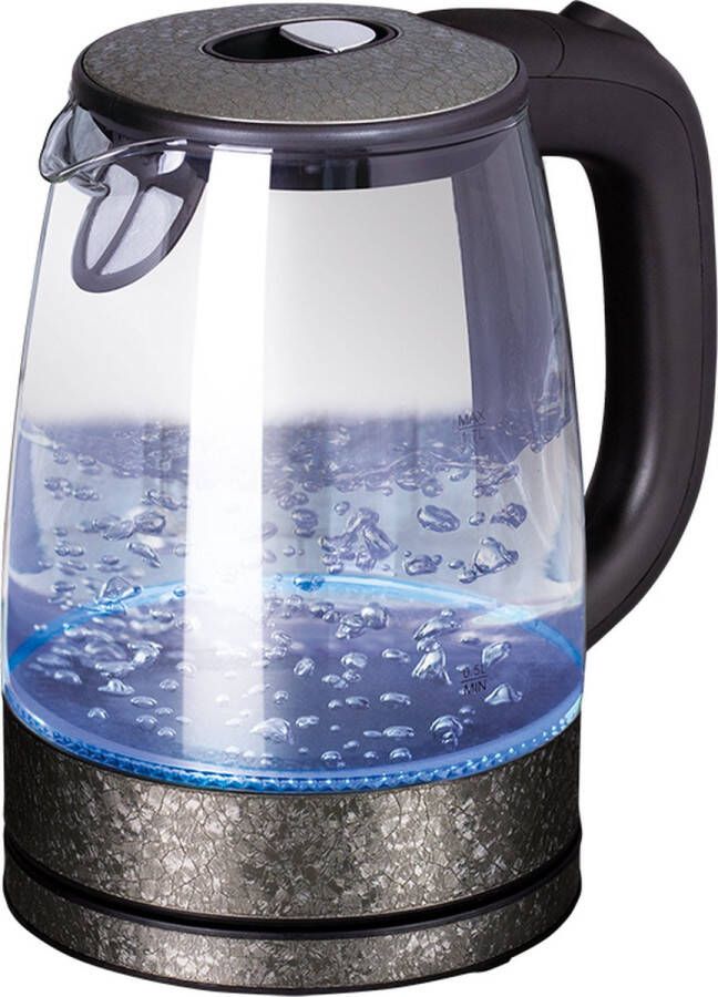 BerlingerHaus Berlinger Haus 9270 Waterkoker Zilver crystal 1 7 Liter 2200w Crystal Collection