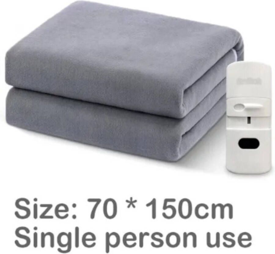 Beroli Elektrische deken Verschillende standen 1 persoons Warmte deken Verwarmingsdeken Verwarmde deken Knuffeldeken Zachte stof 150x70CM
