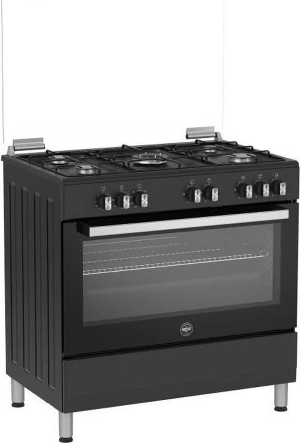 Bertazzoni La Germania La Germania Cook Sel9mn 5 gasverlichting Elektrische oven Multifunctioneel Zwart