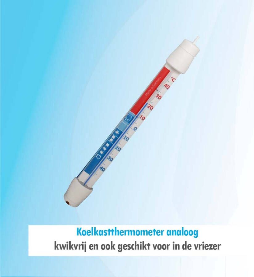 Bertje Budget koelkastthermometer kwikvrij ook geschikt voor de vriezer