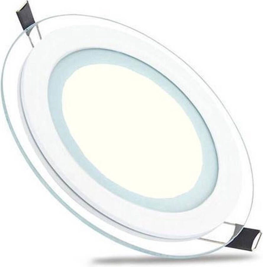 BES LED Downlight Slim Inbouw Rond 6W Natuurlijk Wit 4200K Mat Wit Glas Ø96mm