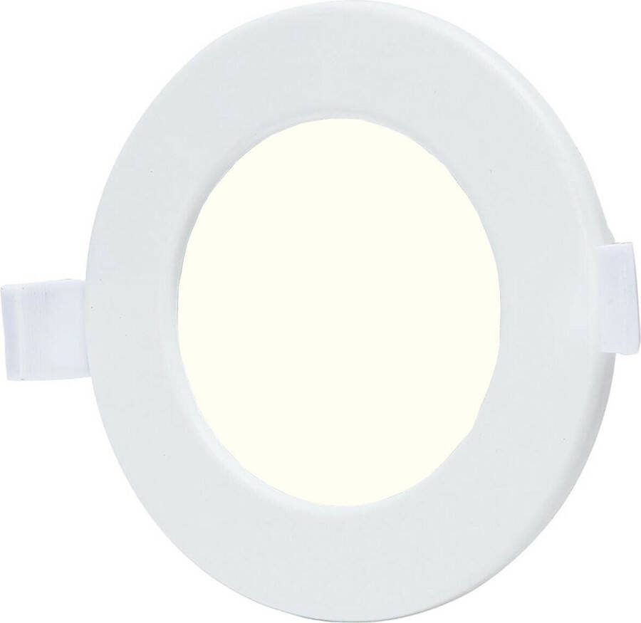 BES LED Downlight Smart LED Wifi LED Slimme LED Aigi Zumba 6W Natuurlijk Wit 4000K Inbouw Rond Mat Wit Aluminium Ø115mm