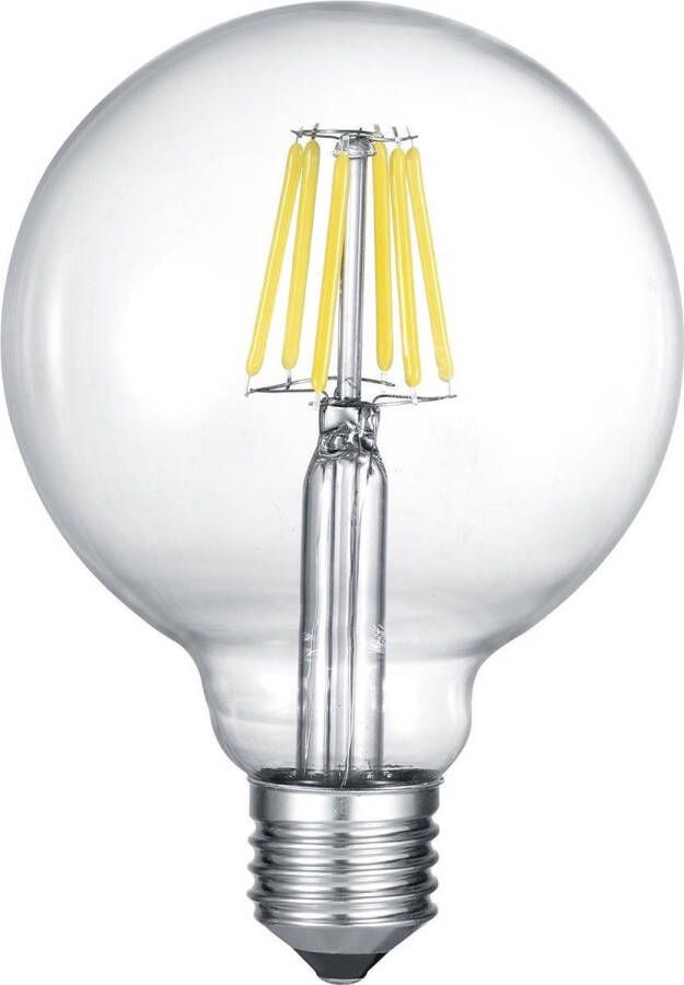 BES LED Lamp Filament Trion Globin XL E27 Fitting 8W Warm Wit 2700K Dimbaar Transparent Helder Glas