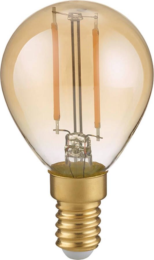 BES LED Lamp Filament Trion Tropin E14 Fitting 4W Warm Wit-2700K Dimbaar Amber Glas