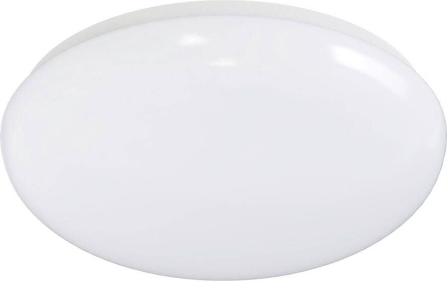 BES LED Plafondlamp Aigi Arory Opbouw Rond 18W Warm Wit 3000K Mat Wit Aluminium