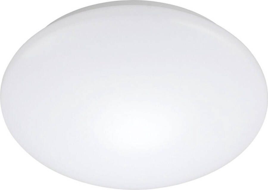 BES LED Plafondlamp met Bewegingssensor Strum 18W Opbouw Rond Natuurlijk Wit 4200K 360° Mat Wit Aluminium