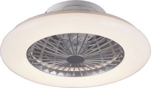BES LED Plafondlamp Met Ventilator Plafondventilator Trion Romina 30w Aanpasbare Kleur Afstandsbediening Dimbaar