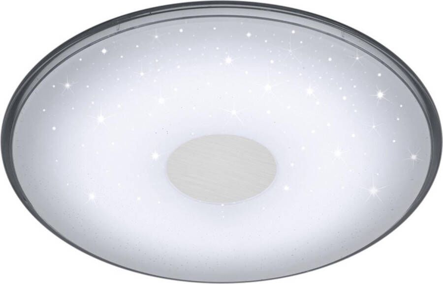 BES LED Plafondlamp Trion Sorgina 30W Aanpasbare Kleur Dimbaar Afstandsbediening Rond Mat Wit