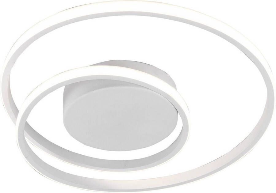 BES LED Plafondlamp Trion Zobun 22W Warm Wit 3000K Dimbaar Rond Mat Wit Aluminium