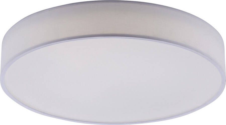 BES LED Plafondlamp WiZ Smart LED Trion Ditro 36W Aanpasbare Kleur RGBW Dimbaar Afstandsbediening Rond Mat Wit Aluminium