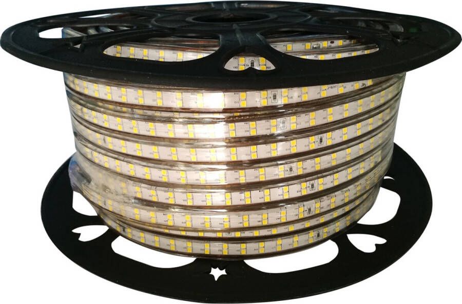 BES LED Strip Aigi Strobi 50 Meter IP65 Waterdicht Warm Wit 3000K 2835 SMD 230V