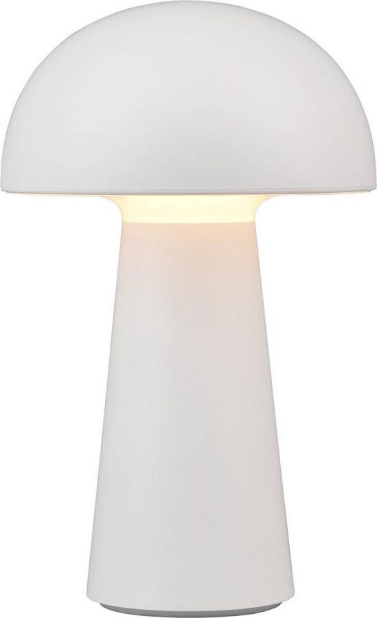 BES LED Tafellamp Tafelverlichting Trion Lenio 2W Warm Wit 3000K Dimbaar USB Oplaadbaar Spatwaterdicht IP44