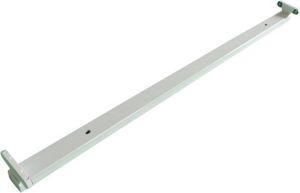 BES LED TL Armatuur T8 Aigi Dybolo 120cm Dubbel IP20 Mat Wit Staal