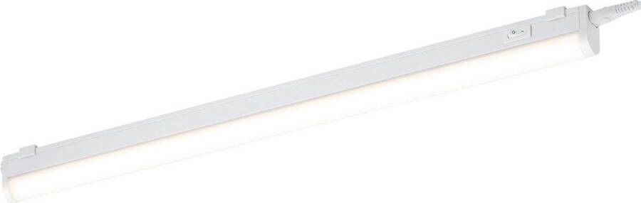 BES LED Wandlamp Wandverlichting Trion Noram 7W Warm Wit 3000K Rechthoek Mat Wit Kunststof