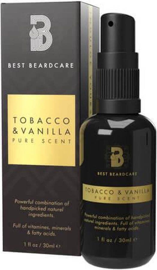 Best Beardcare Baardolie Tobacco & Vanilla 30ml Baardverzorging baard olie met doseerpomp Voor gevoelige huid Baardparfum Beard Oil