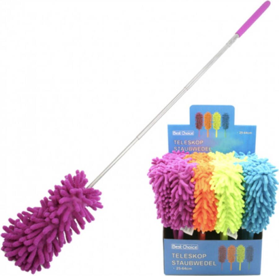 Best Choice Duster Chenille Deluxe met telescopische steel Uitschuifbaar Plumeau 27-75cm