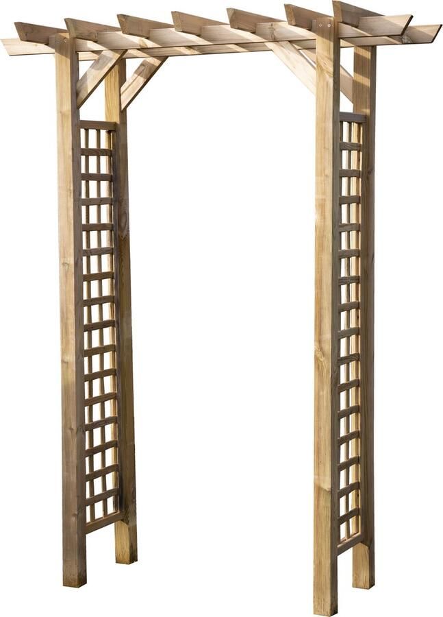 Beste Prijsshop Houten Pergola Tuin Grenen Geïmpregneerd 165x215 cm Prieel