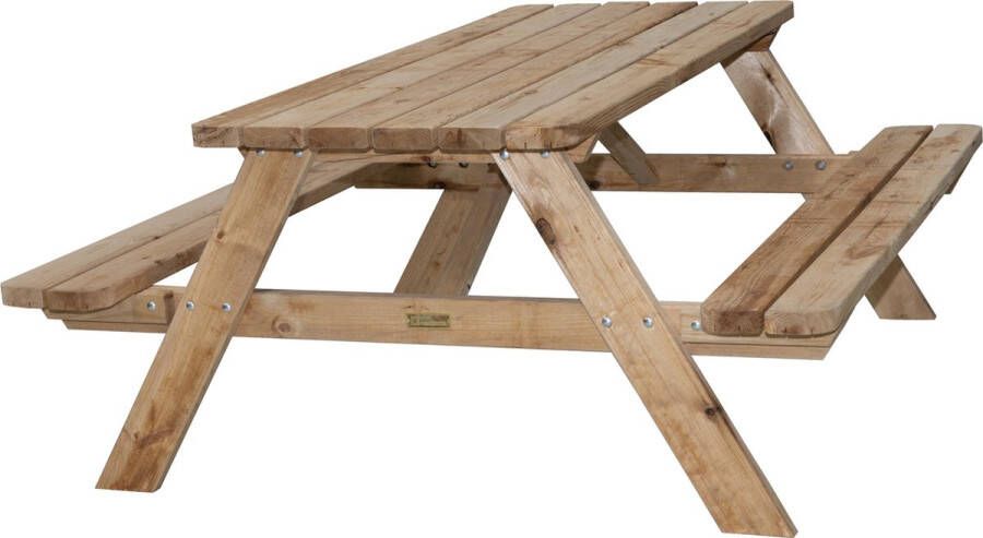 Beste Prijsshop .nl Picknicktafel Premium 180 Extra dik hout 6 persoons Geïmpregneerd Grenen 180cm lange picknicktafel Tuintafel