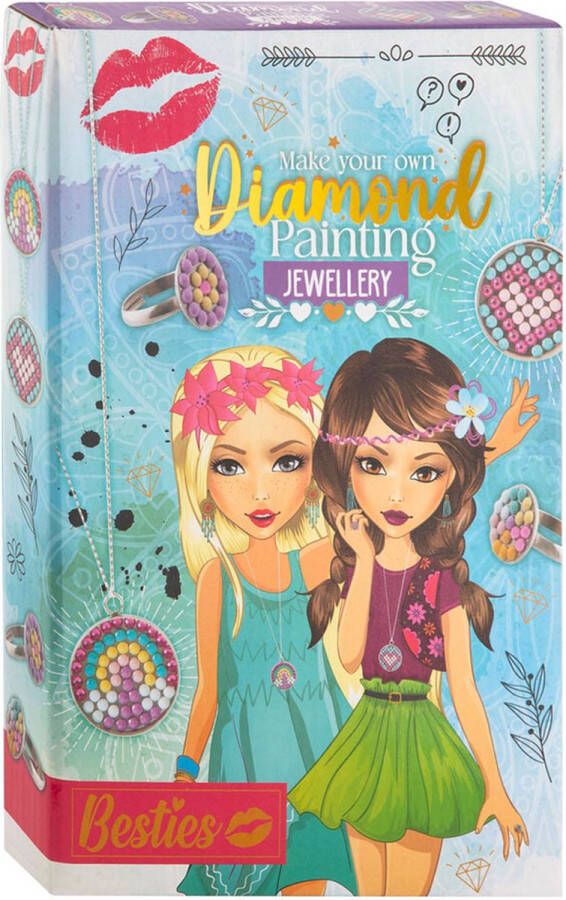 Grafix Besties Diamond painting sieradenset 26x17cm