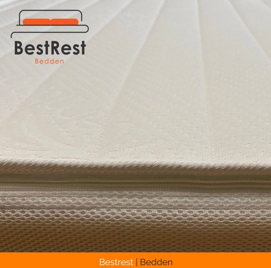 Bestrest Bedden Tencel Topper Nasa Traagschuim Topdekmatras XXL Best Quality Ergonomisch 160x220cm ca 12cm dik matras