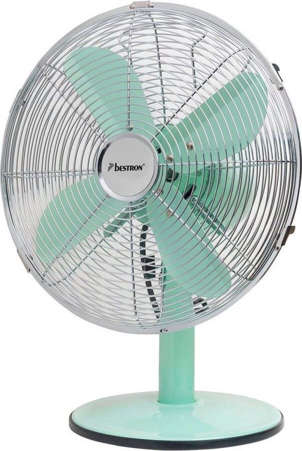 Bestron DFT35M Retro Tafelventilator 35 cm Mint Chroom