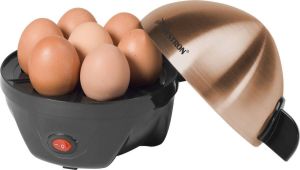 Bestron Eierkoker voor 7 eieren incl. watermaatbeker 3 hardheidsgraden 350 watt kleur: koper