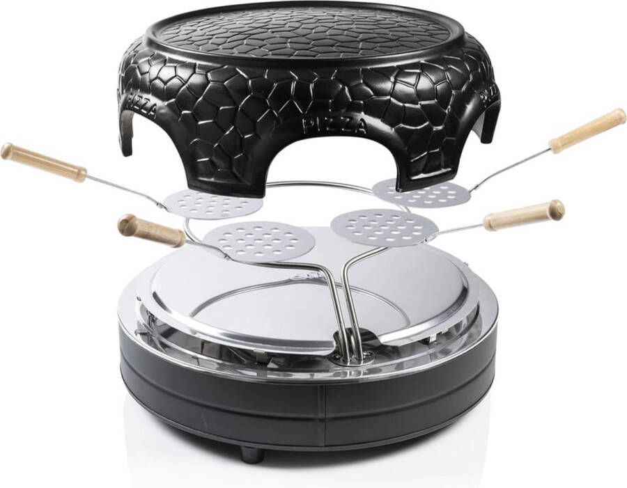 Bestron -Pizzamaker-voor-4-personen-APD400Z-800-W-zwart